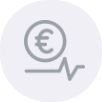 Das Icon zeigt ein Eurozeichen und eine Herzfrequenz