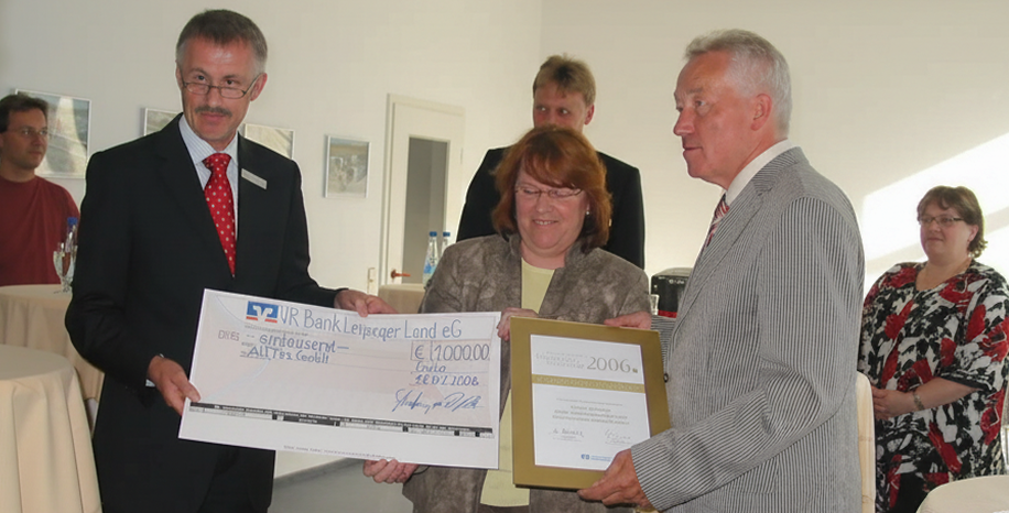 Erhalt der Auszeichnung "Innovativer Mittelstand - Kammerpreisträger 2006"